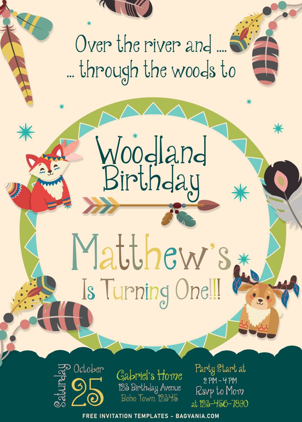 7+ Woodland Birthday Invitation Templates For Your Little Animal Lover Birthday