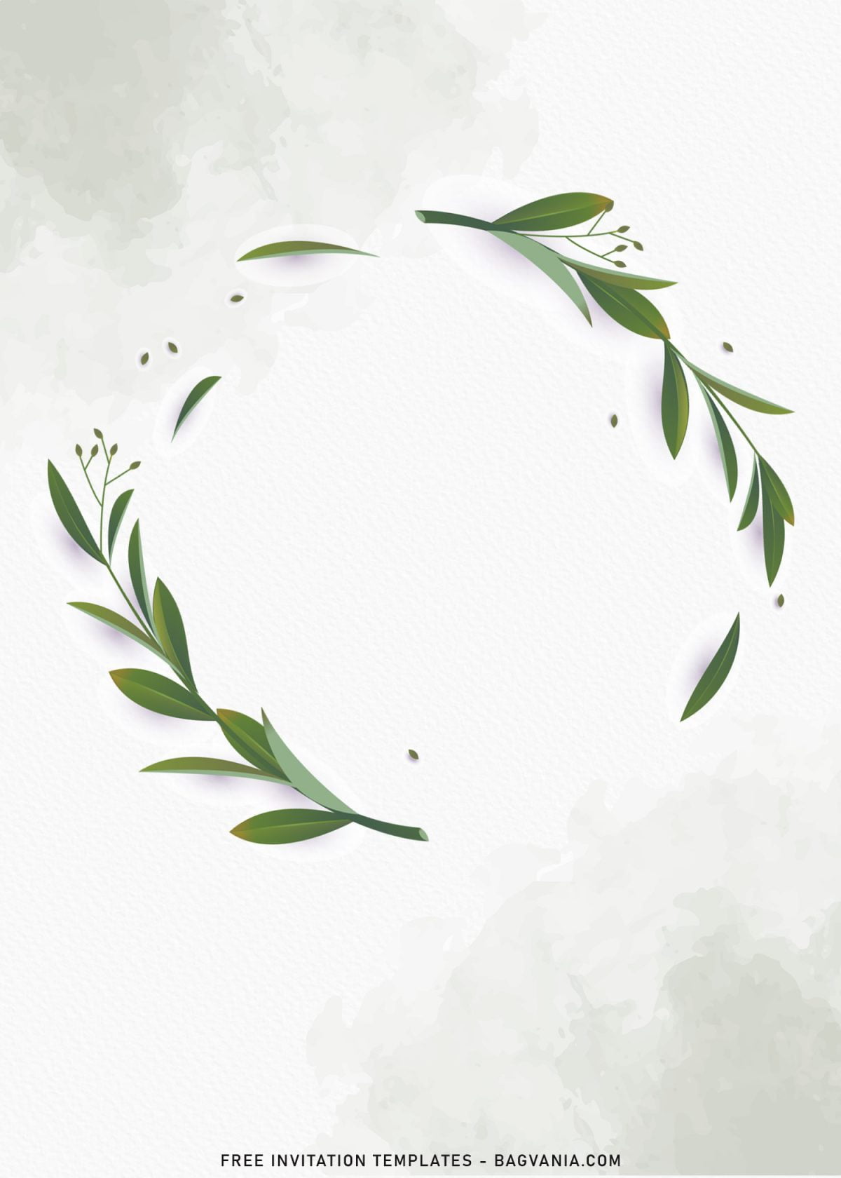 8+ Modern Eucalyptus Birthday Invitation Templates with custom greenery wreath