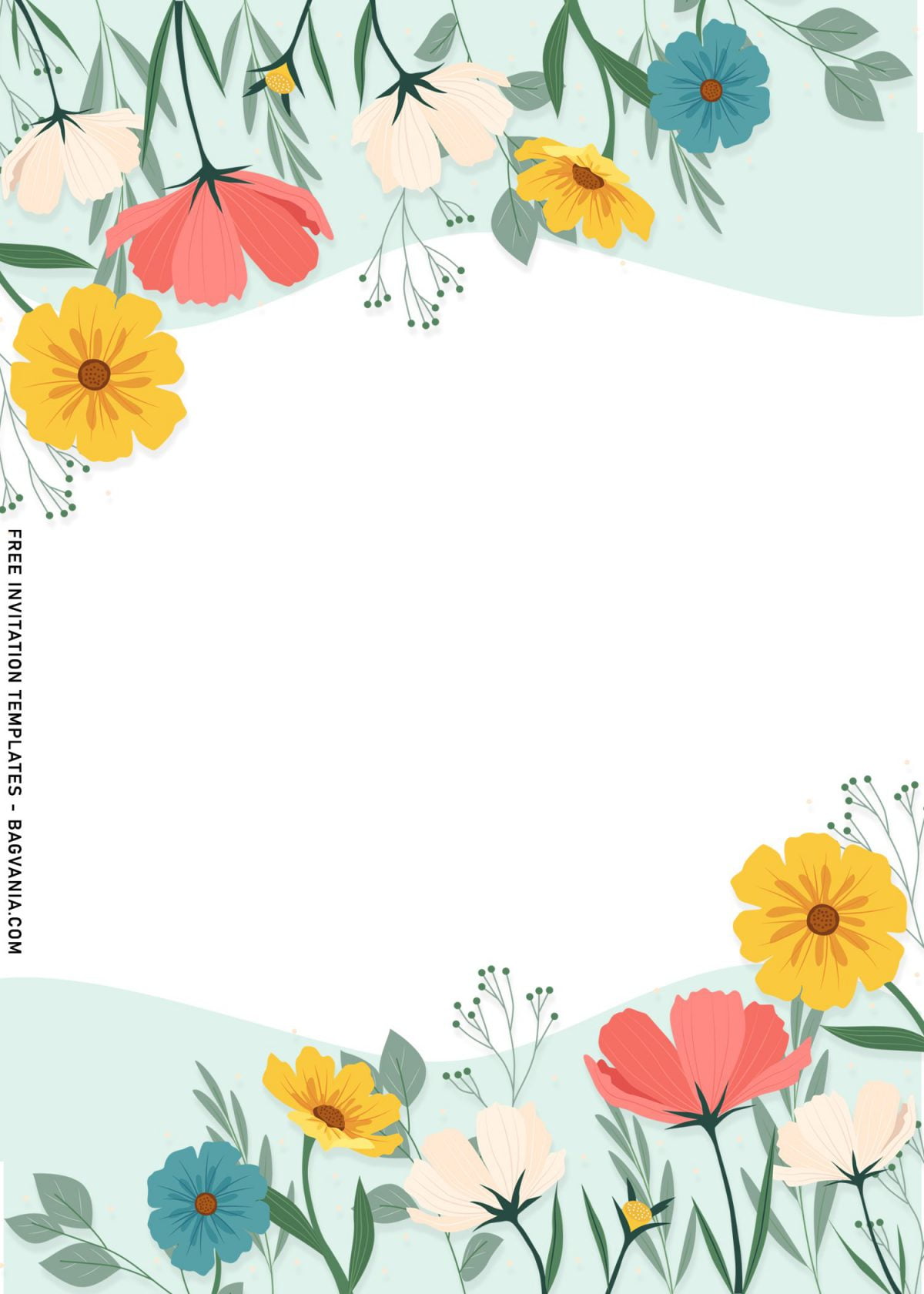 8+ Blooming Spring Floral Birthday Invitation Templates and has stunning sunflowers and peonies