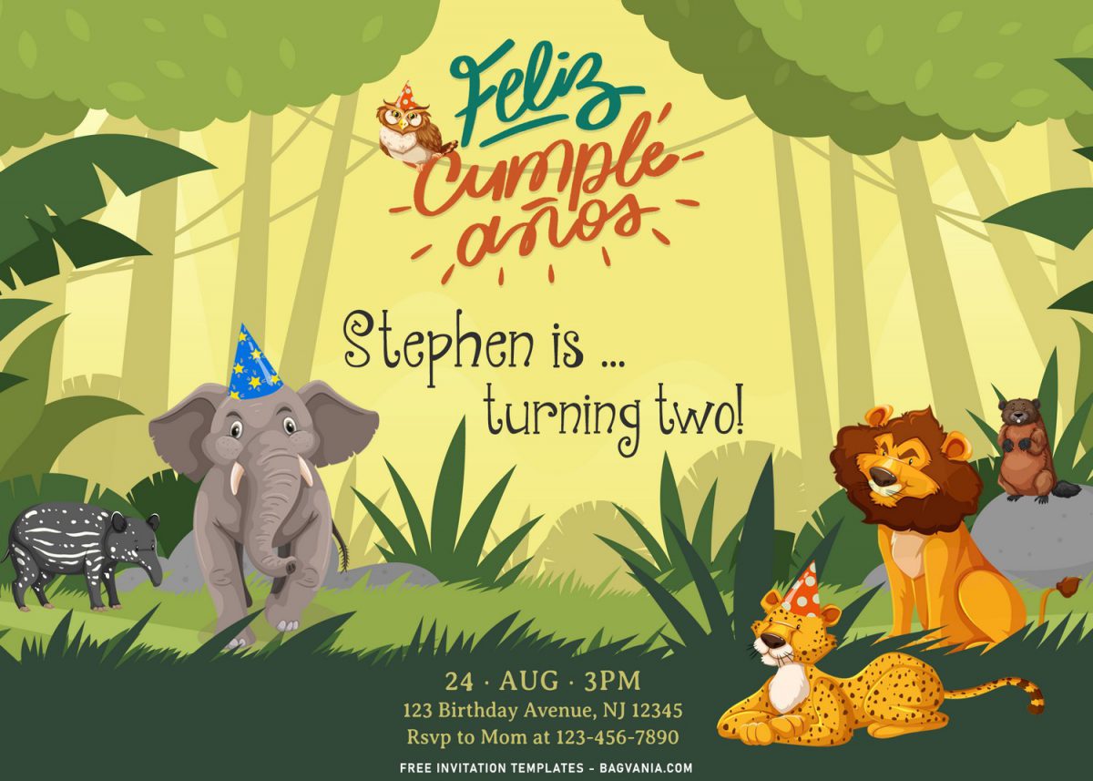 8+ Cute Jungle Zoo Birthday Invitation Templates For Your Kid’s Upcoming Birthday