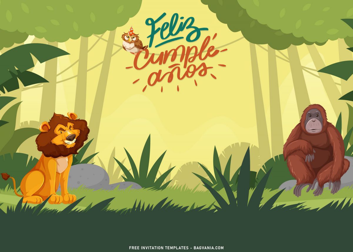 8+ Cute Jungle Zoo Birthday Invitation Templates For Your Kid’s Upcoming Birthday with landscape design