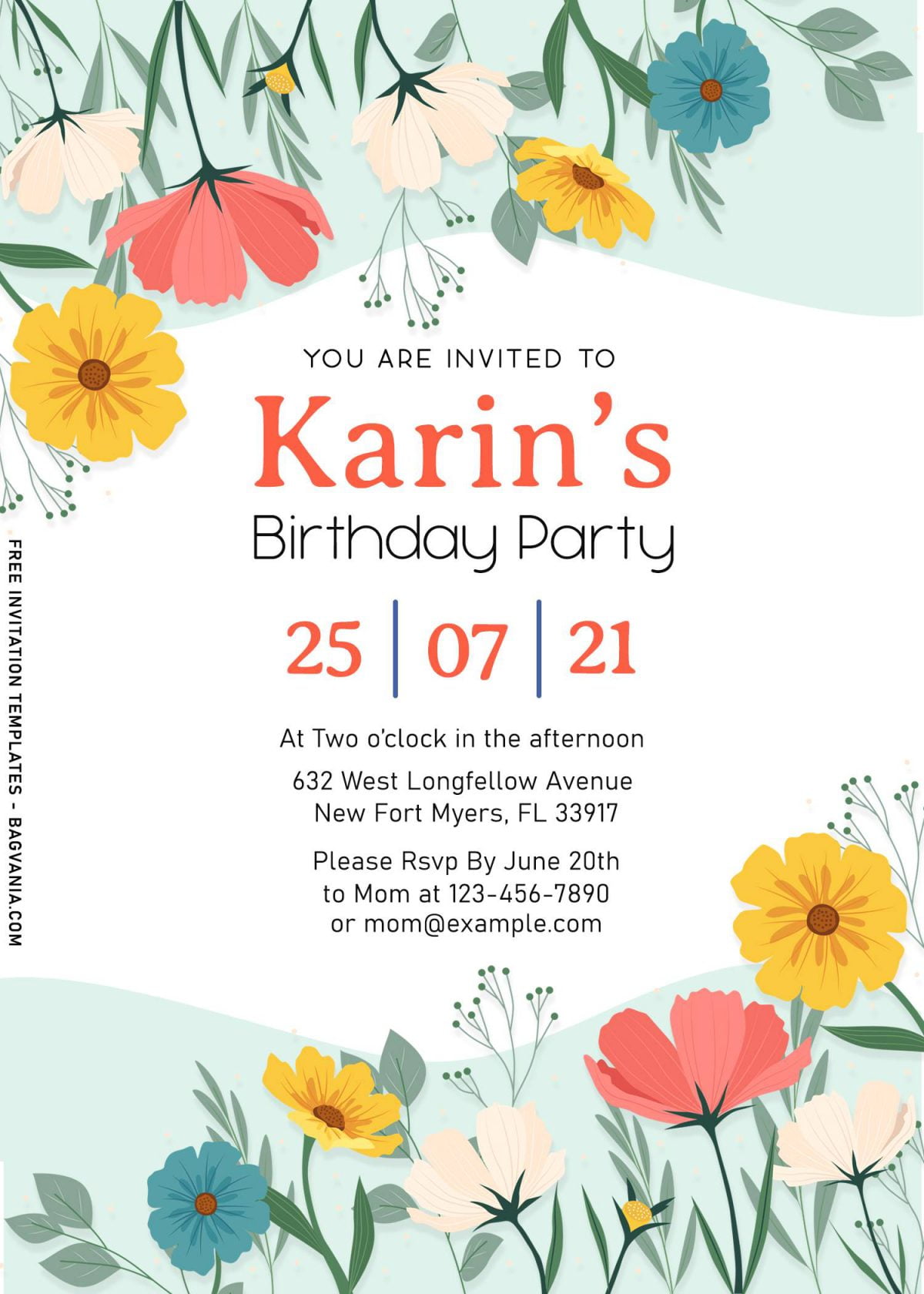 8+ Blooming Spring Floral Birthday Invitation Templates