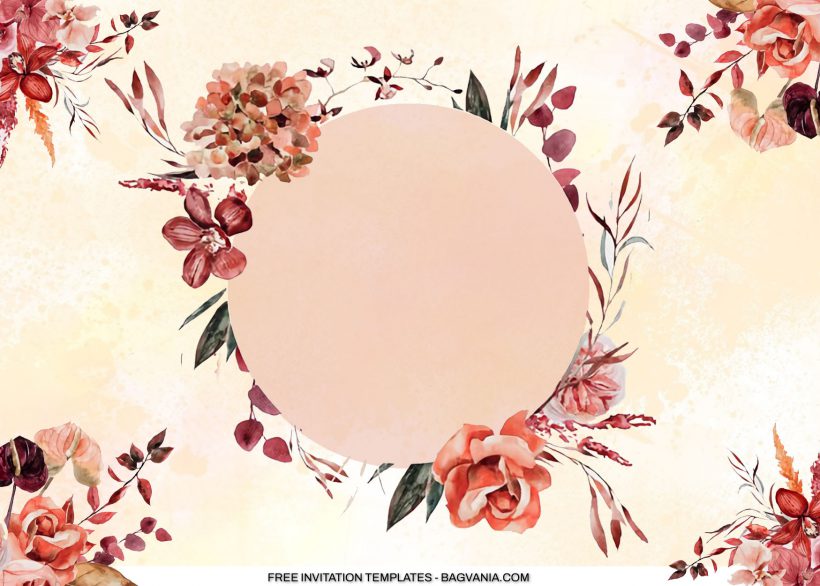 8+ Scarlet Bouquet Watercolor Birthday Invitation Templates