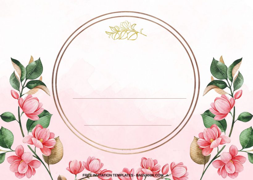 8+ Magnolia Watercolor Floral Birthday Invitation Templates 