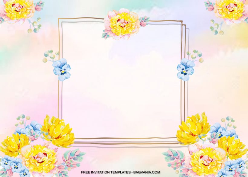 8+ Sweet Peonies Floral Birthday Invitation Templates