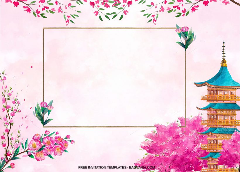 10+ Cherry Blossoms Floral Birthday Invitation Templates