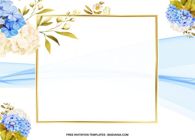 8+ Blue And Yellow Bouquet Floral For Birthday Invitation Templates