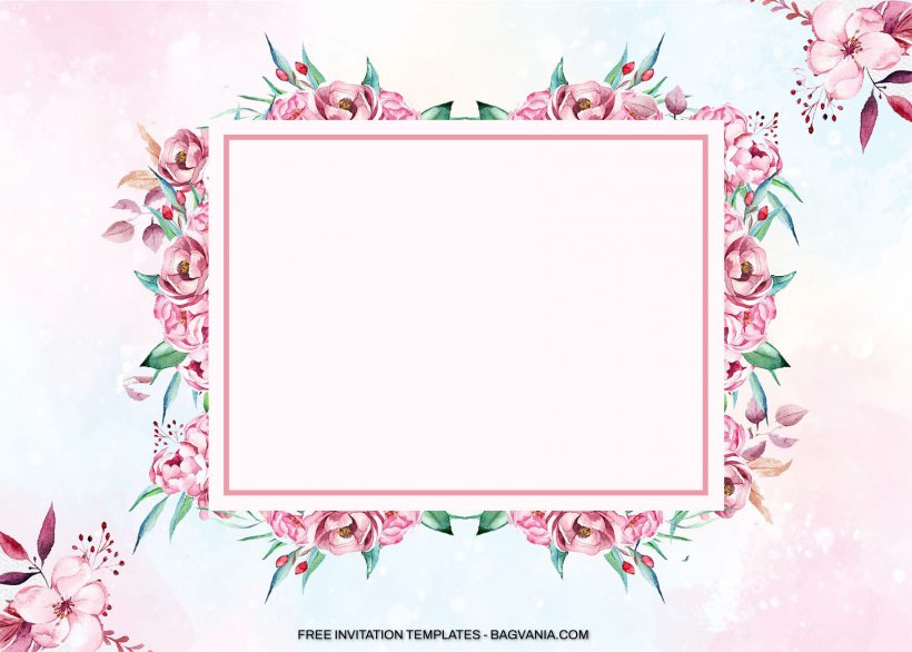 9+ Valentine Pink Floral Birthday Invitation Templates 