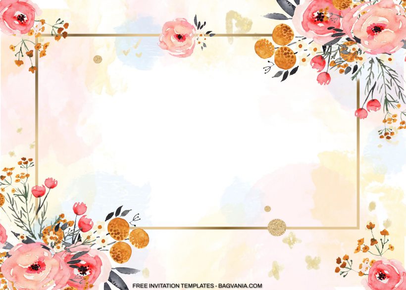 10+ Rustic Colorful Flowers Birthday Invitation Templates 
