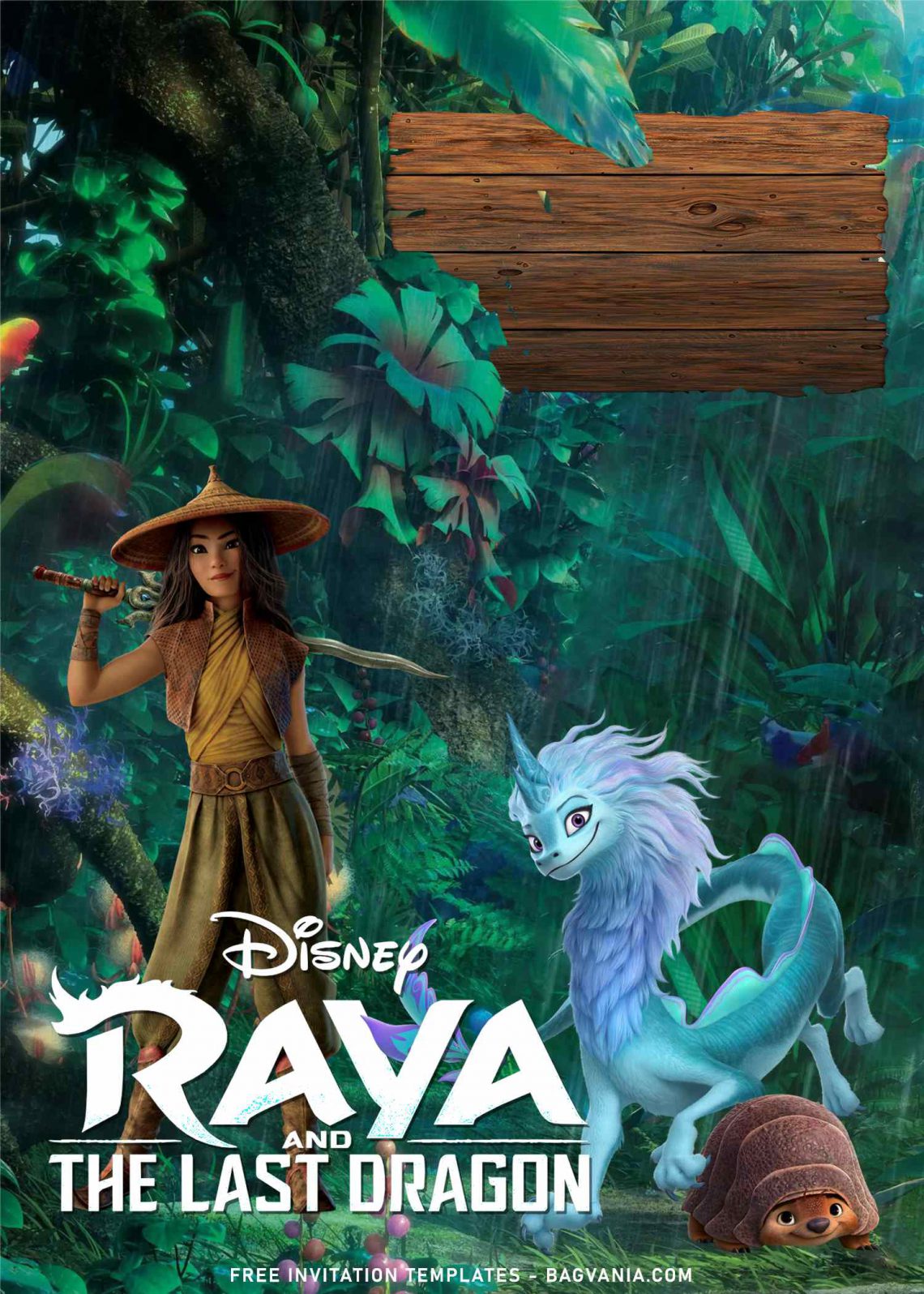 7+ Disney Raya And The Last Dragon Birthday Invitation Templates | Bagvania