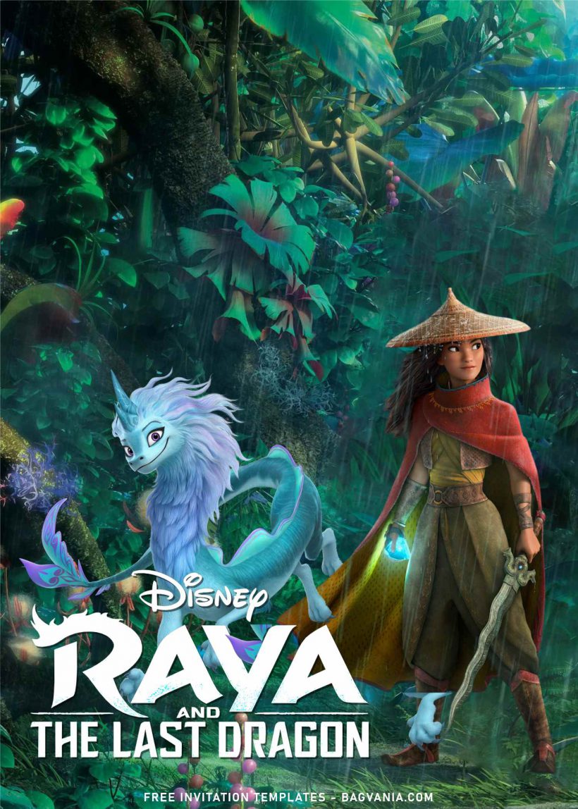 7+ Disney Raya And The Last Dragon Birthday Invitation Templates | Bagvania