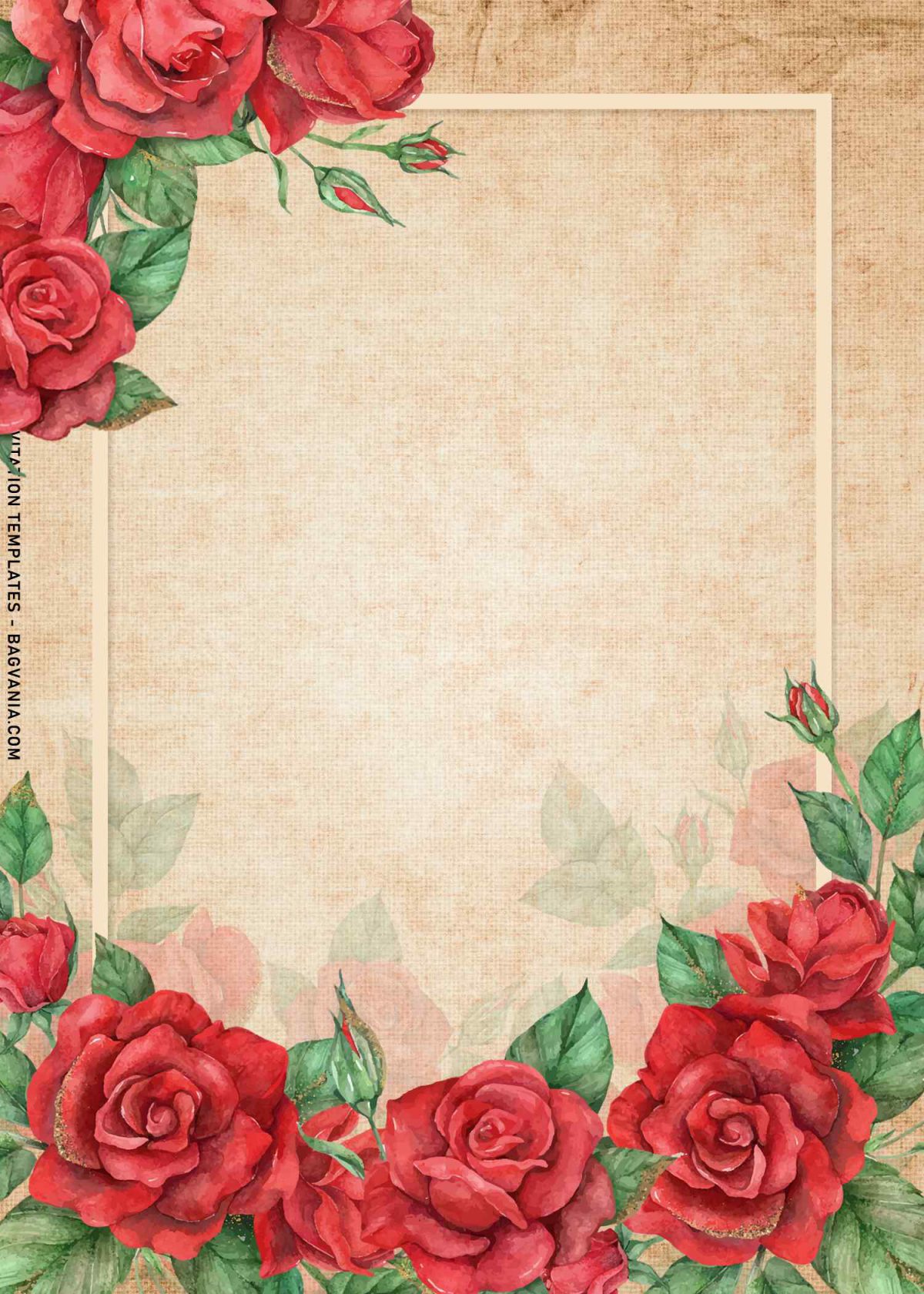 7+ Attractive Vintage Floral Birthday Invitation Templates with elegant roses