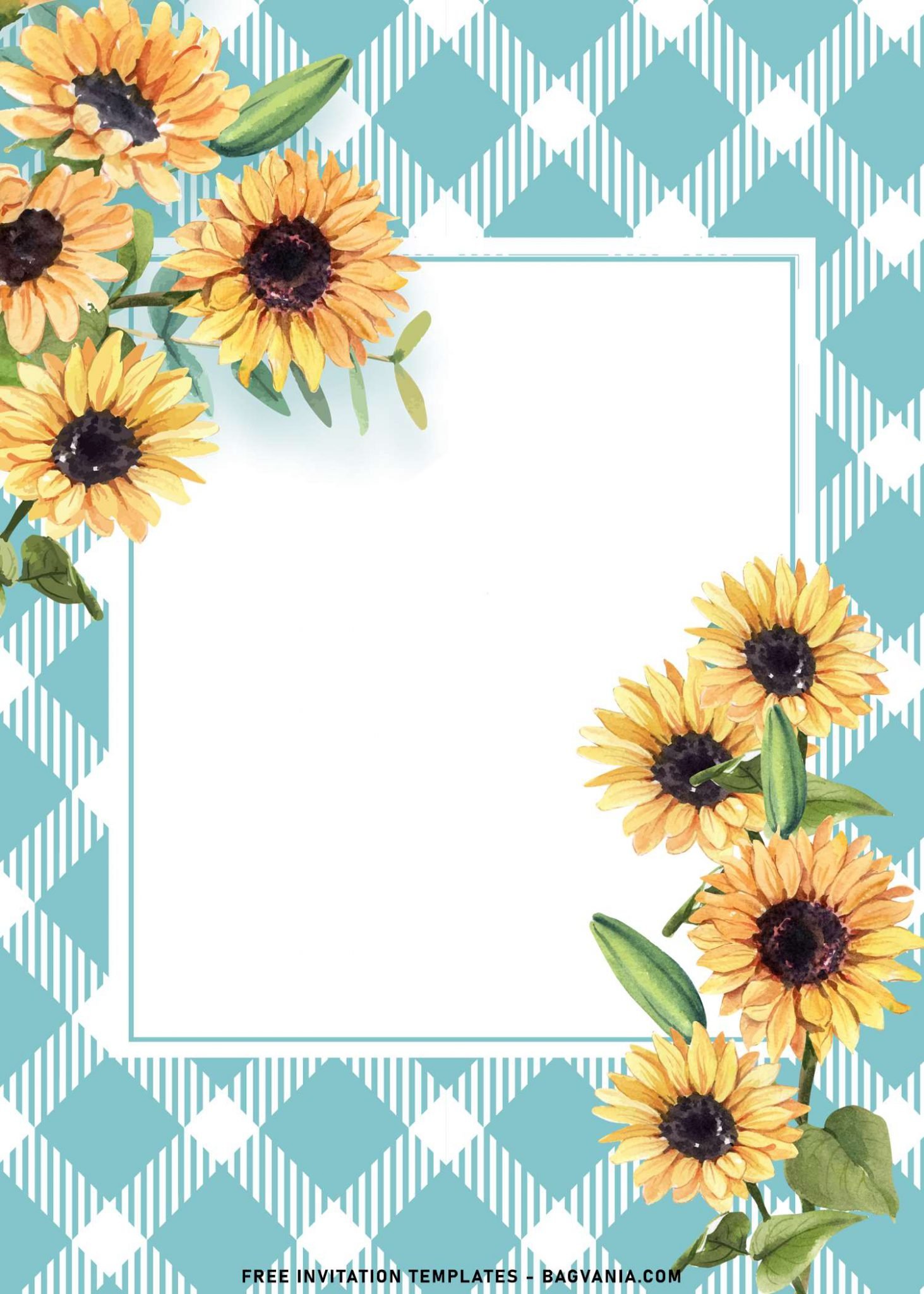 8+ Watercolor Sunflower Birthday Invitation Templates FREE Printable