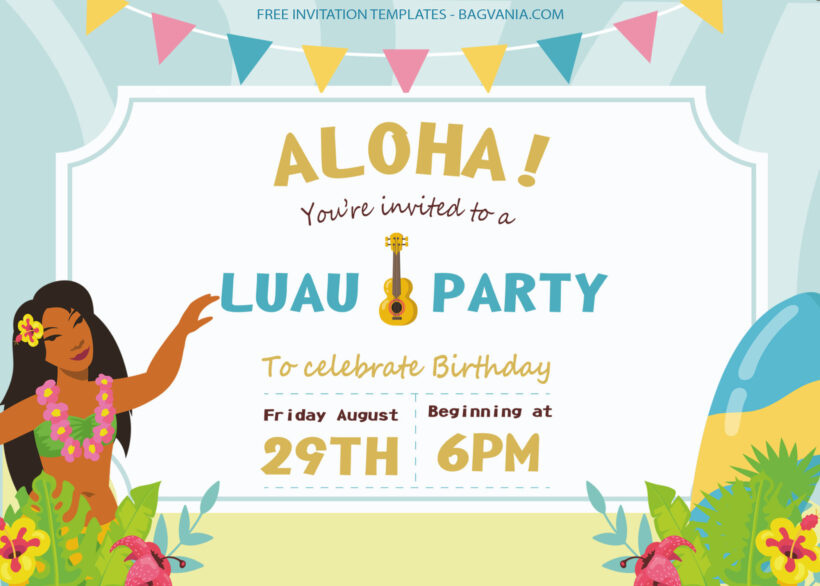 8+ Aloha Sea Birthday Party Invitation Templates