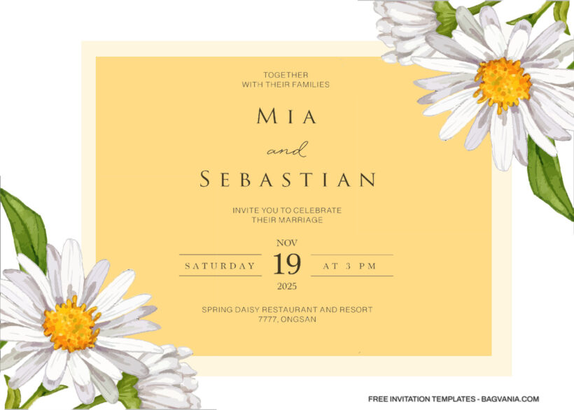 9+ Chrysanthemum Watercolor Floral Invitation Templates