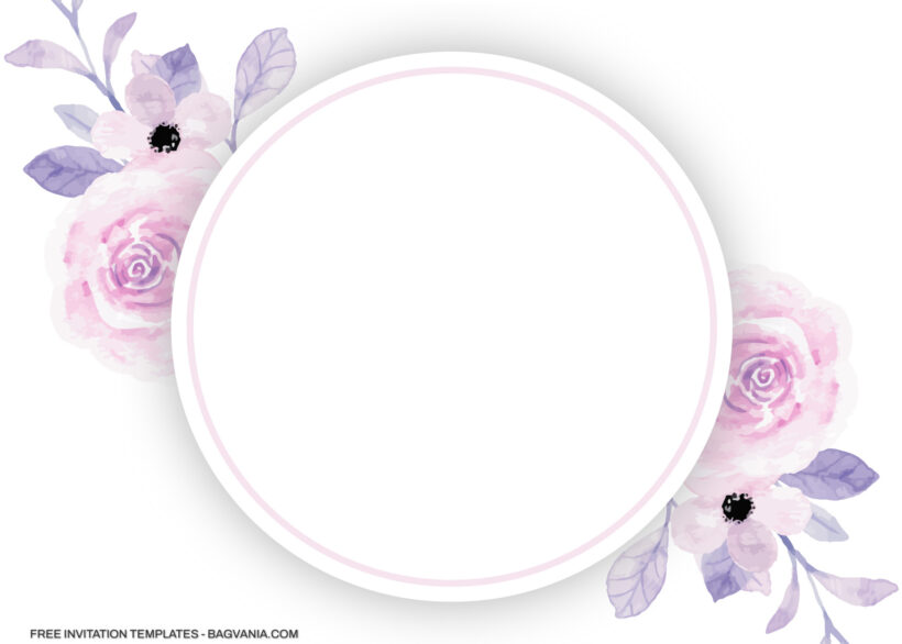 11+ Sweet Purple And Pink Floral Invitation Templates