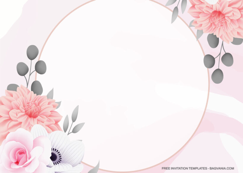 11+ Bella Rene Pink Roses And Floral Invitation Templates