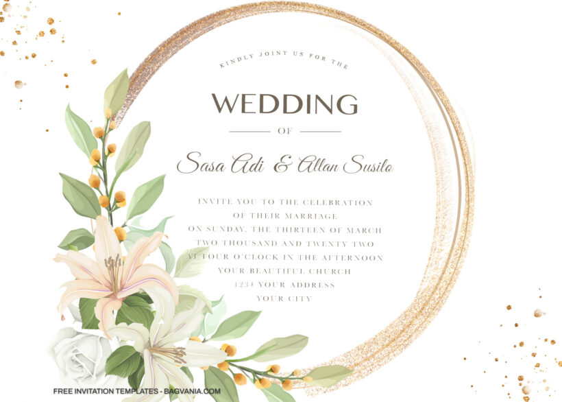 8+ Wild Lily Floral For Invitation Templates