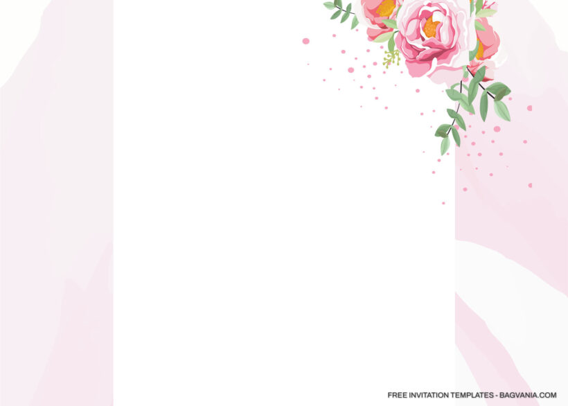 11+ Pretty Pastel Roses Floral Invitation Templates