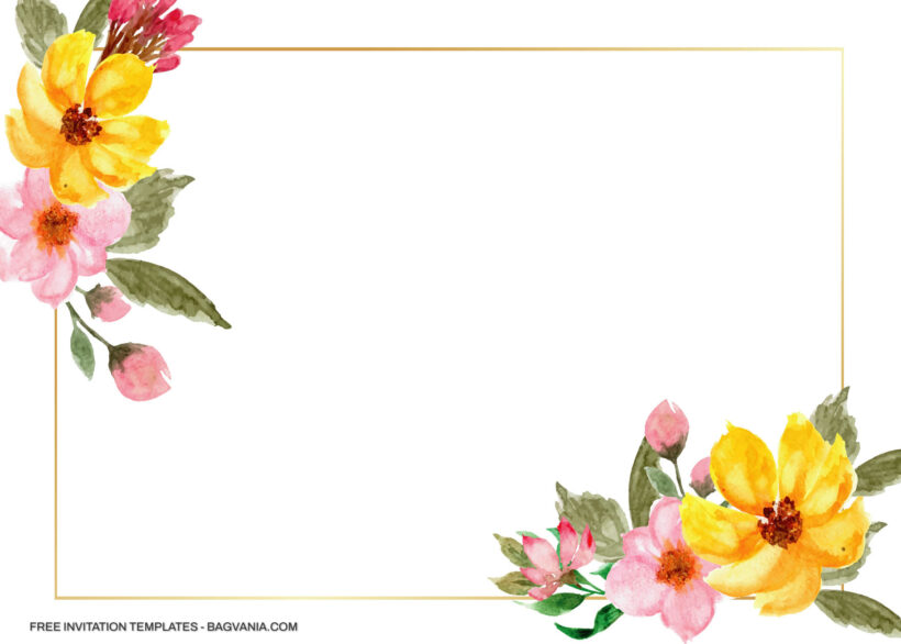 12+ Pink And Yellow Daisy Floral Invitation Templates