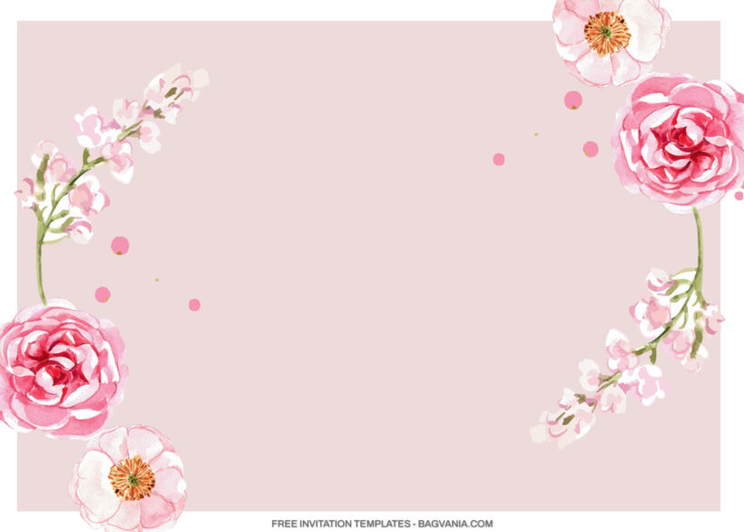 9+ Pink Romance Roses Invitation Templates