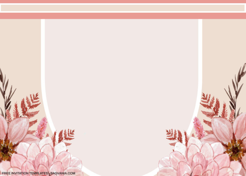 13+ Rusty Pink Peonies Floral Invitation Templates