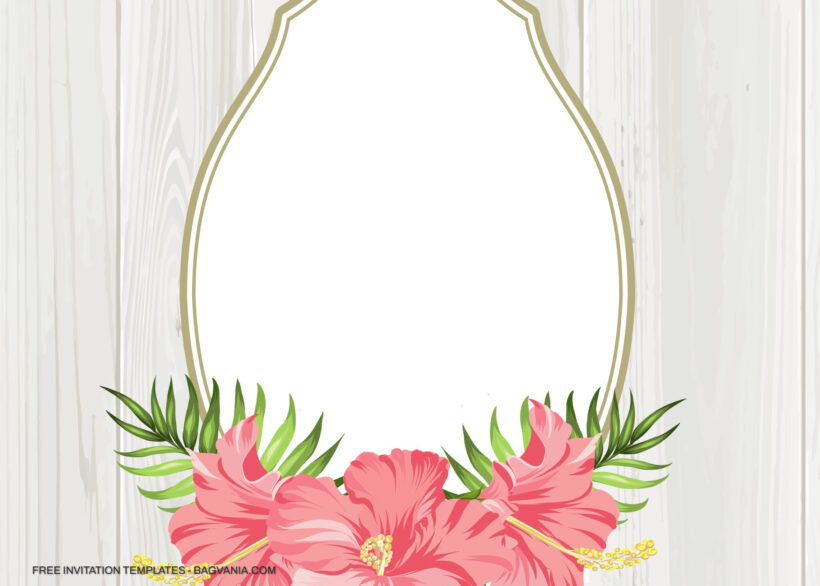 10+ Classic Tropical Hibiscus Floral Invitation Templates