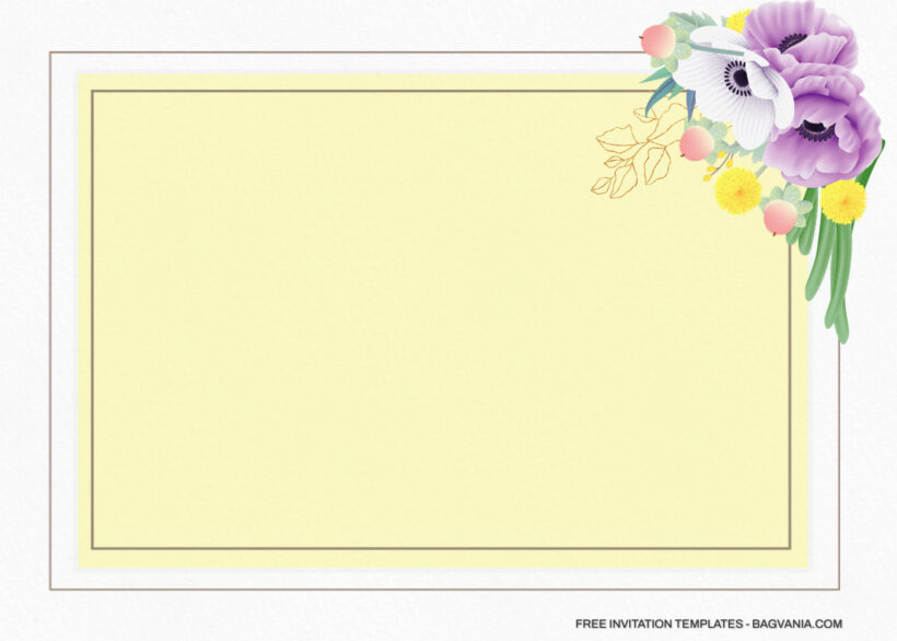 13+ Yellow Daisy Watercolor Floral Invitation Templates