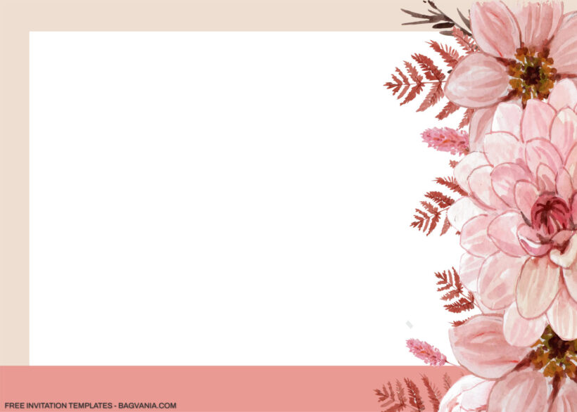 13+ Rusty Pink Peonies Floral Invitation Templates