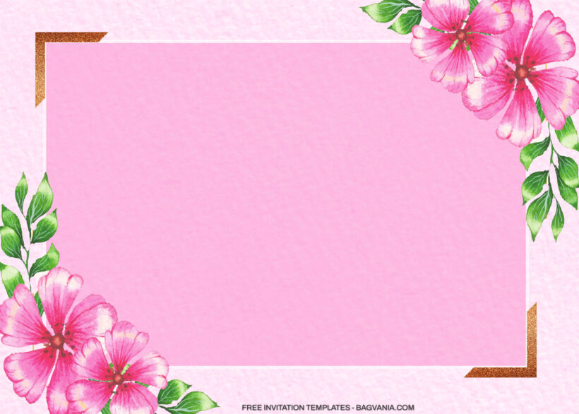 11+ Pinkish Sorbet Hibiscus Floral Invitation Templates