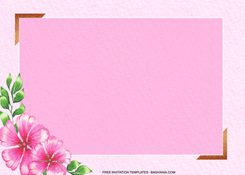 11+ Pinkish Sorbet Hibiscus Floral Invitation Templates