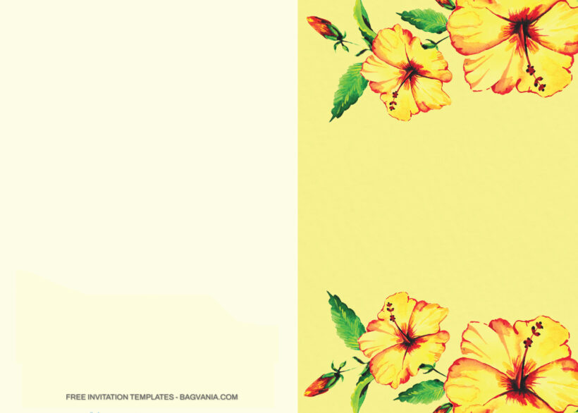 9+ Tropical Sunny Hibiscus For Invitation Templates