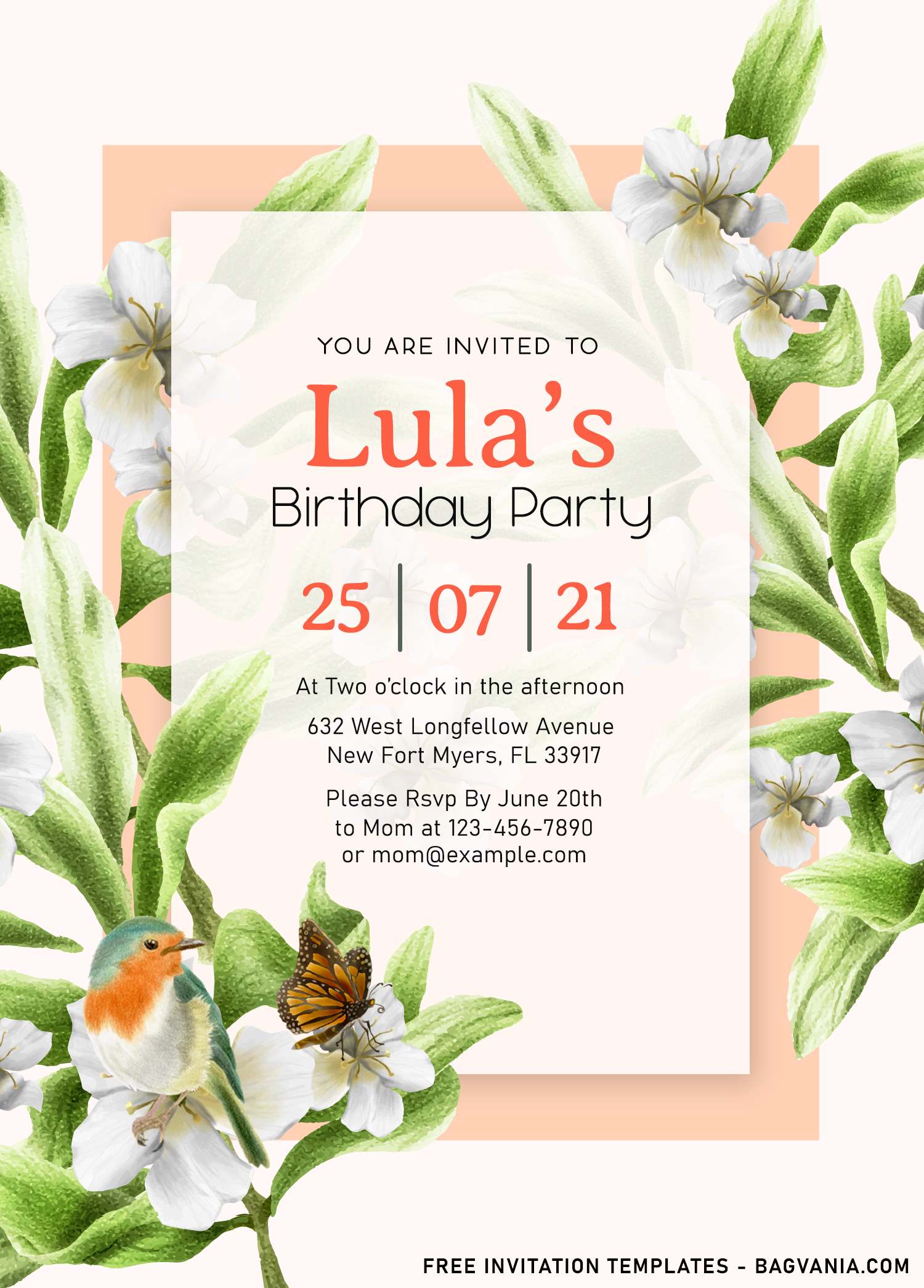Spring Party Invitation Templates Free