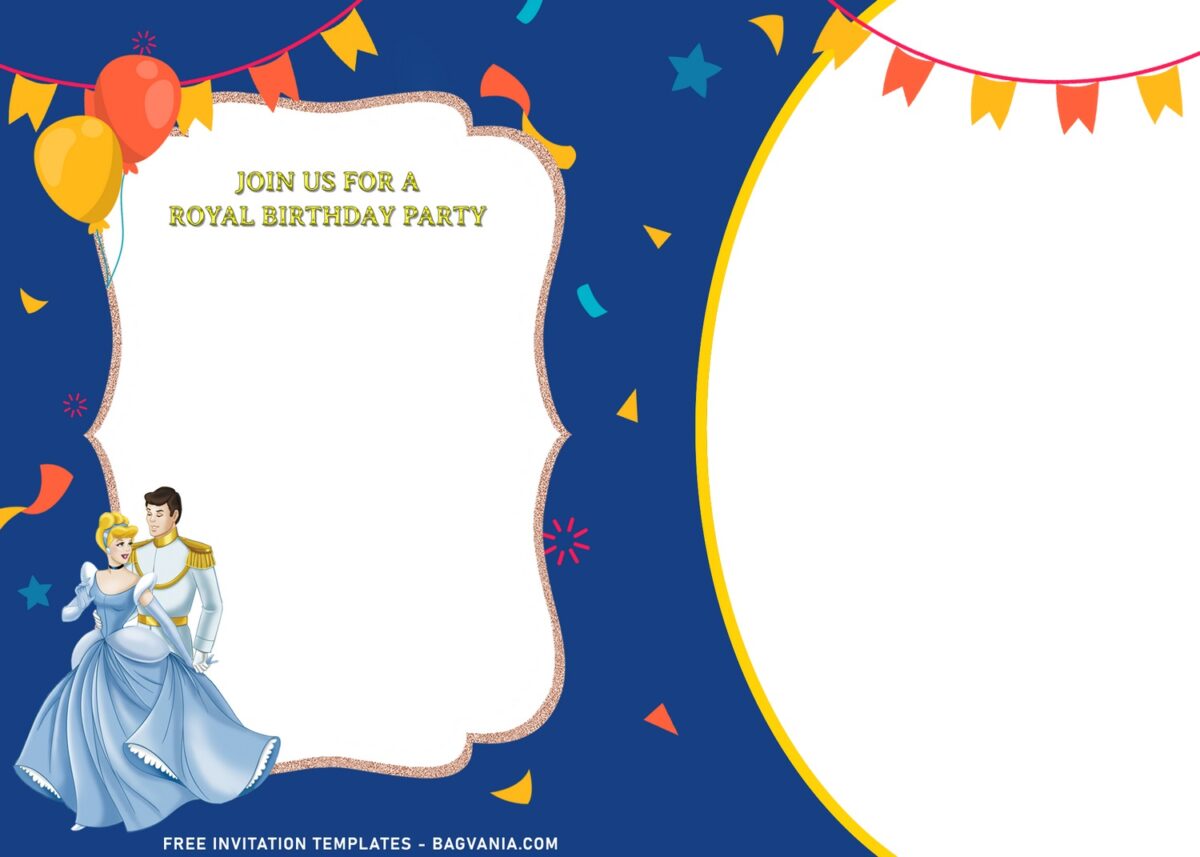11+ Lovely Adorable Cinderella And Prince Charming Birthday Invitation Templates with Prince Charming dancing with Cinderella