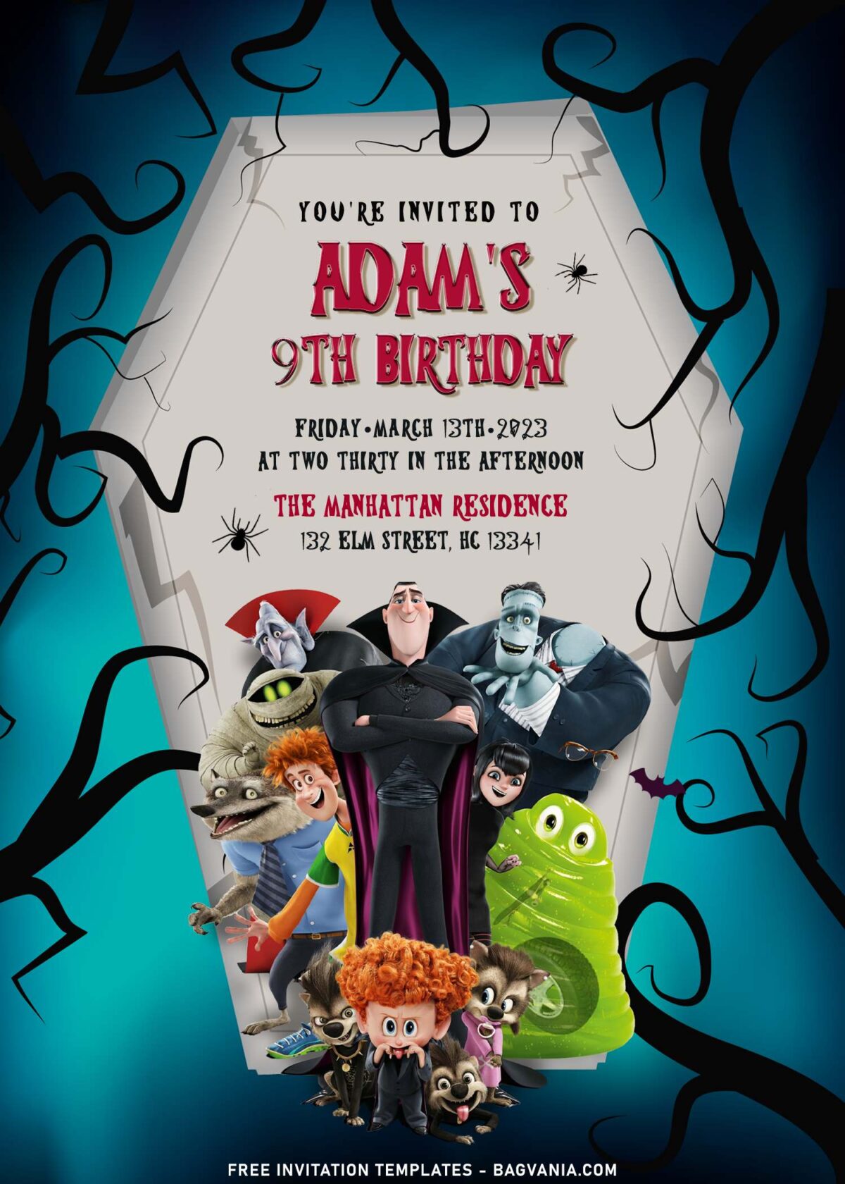 11+ Spooky Hotel Transylvania Birthday Invitation Templates