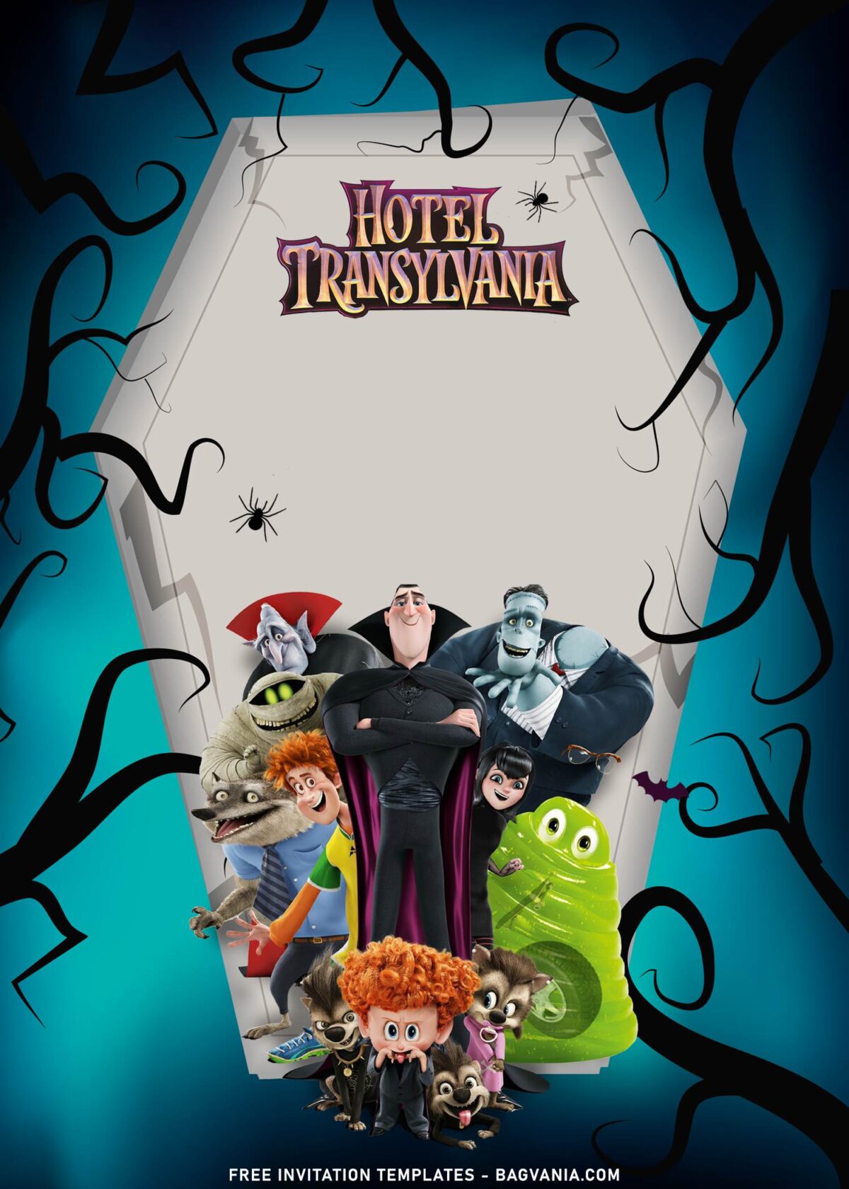 10+ Hotel Transylvania Birthday Invitation Templates with Spooky theme