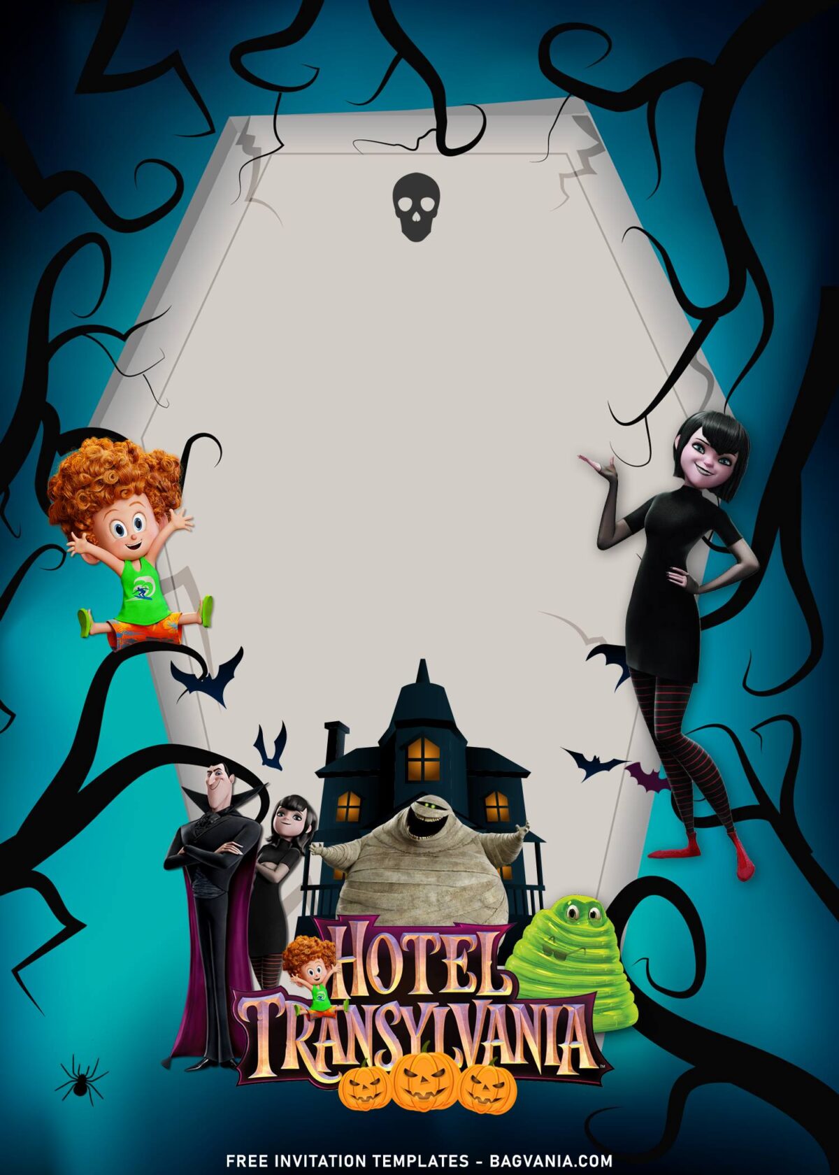 11+ Hotel Transylvania Birthday Invitation Templates with Mavis and Dracula