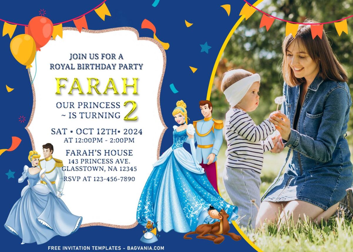 11+ Lovely Adorable Cinderella And Prince Charming Birthday Invitation Templates