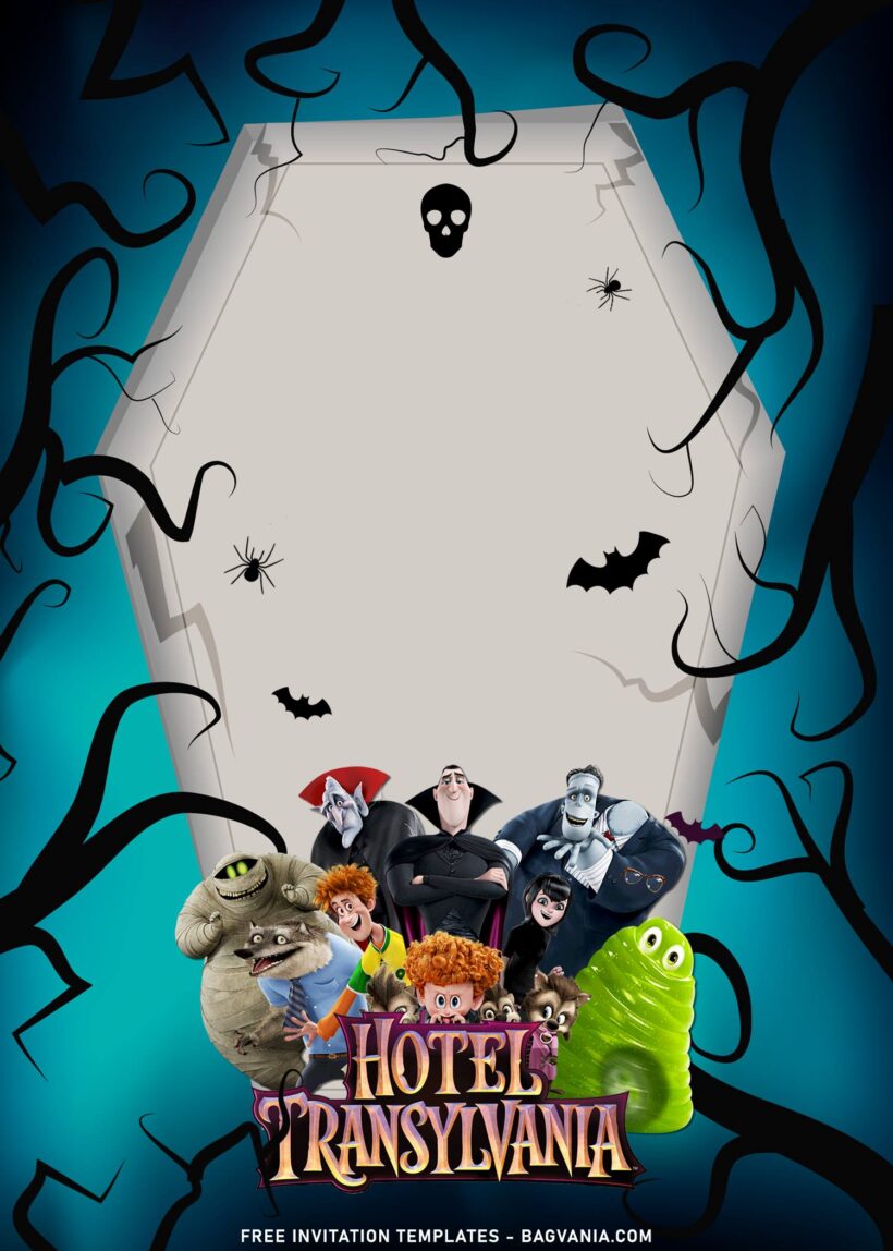 11+ Spooky Hotel Transylvania Birthday Invitation Templates | FREE ...