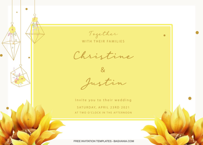 9+ Fancy Sunflower Floral For Invitation Templates