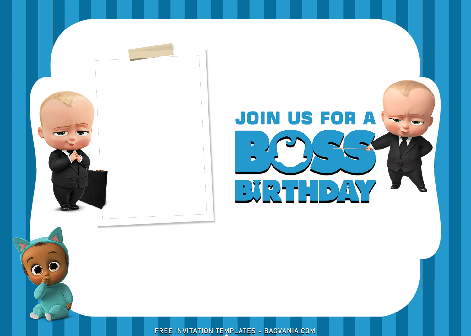 7 Adorable Boss Baby Birthday Invitation Templates Free Printable Birthday Invitation Templates Bagvania