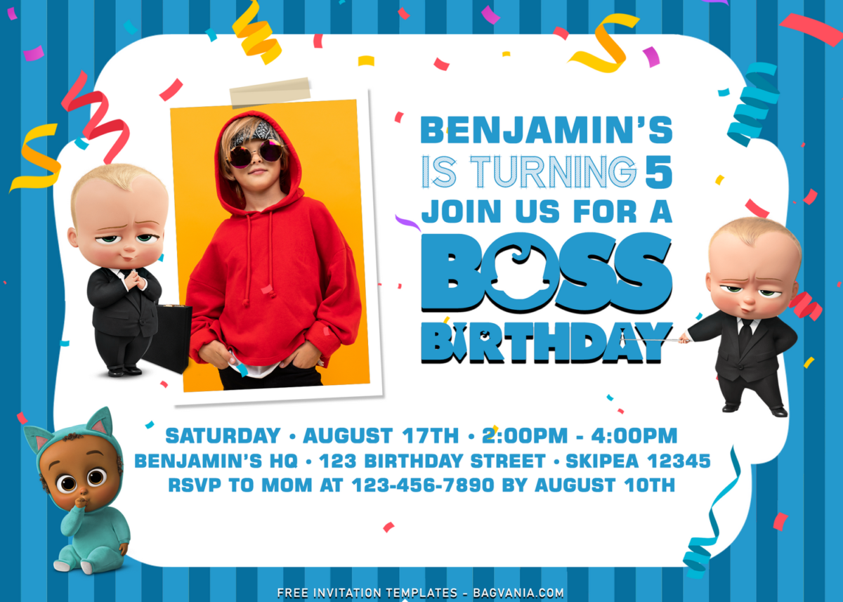 7+ Adorable Boss Baby Birthday Invitation Templates