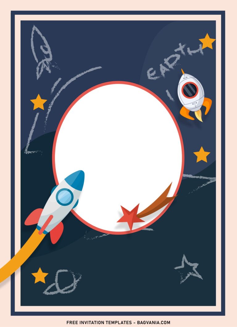 7+ Super Fun Outer Space Birthday Invitation Templates For Your Little ...