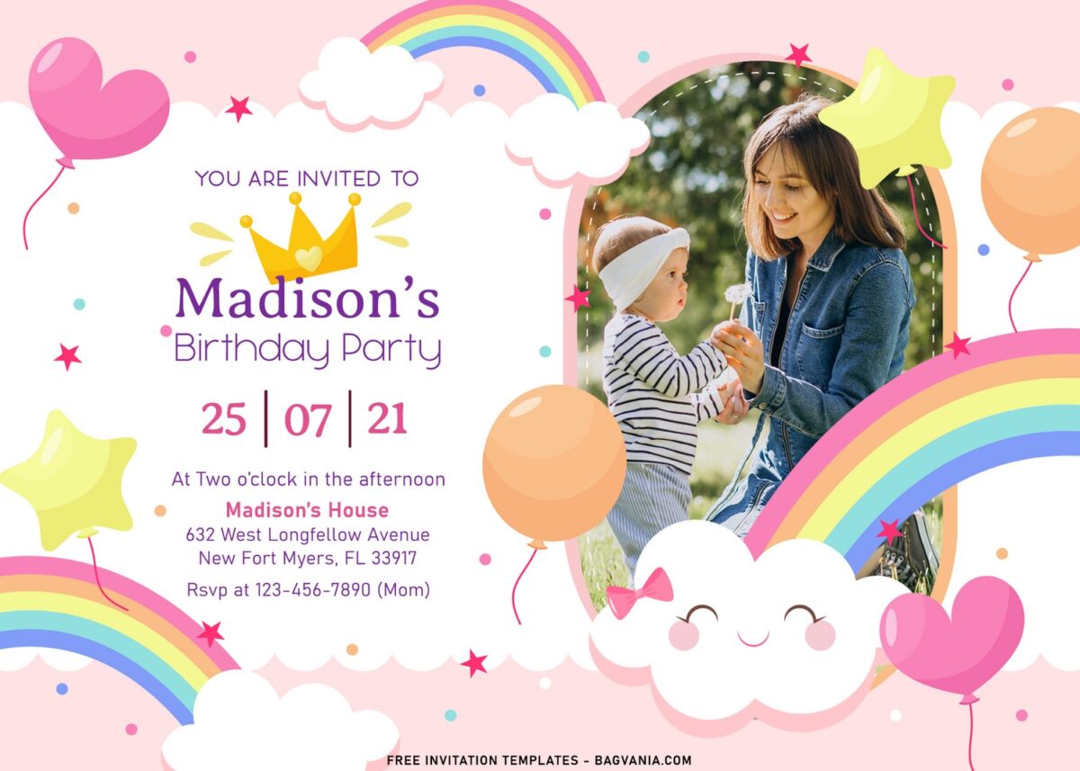 7+ Festive Rainbow Birthday Invitation Templates