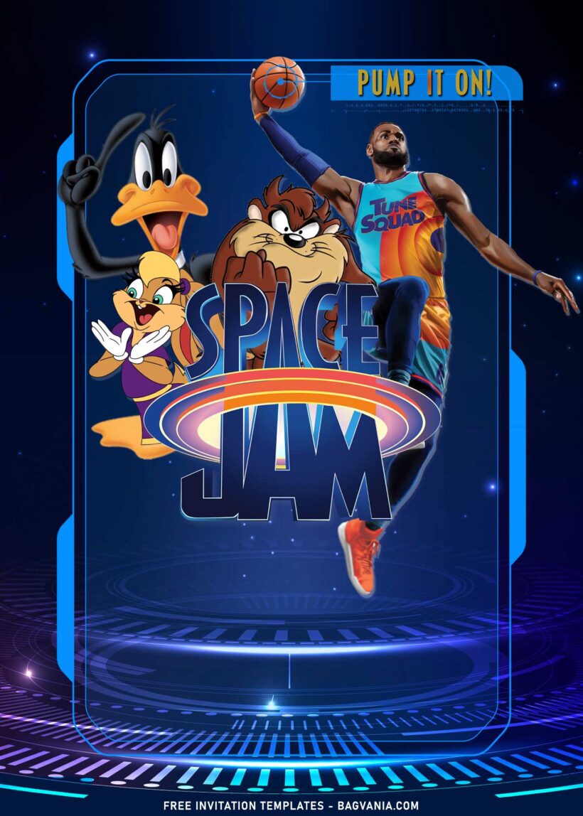 9+ Space Jam Birthday Invitation Templates For Kids Of All Ages | FREE ...