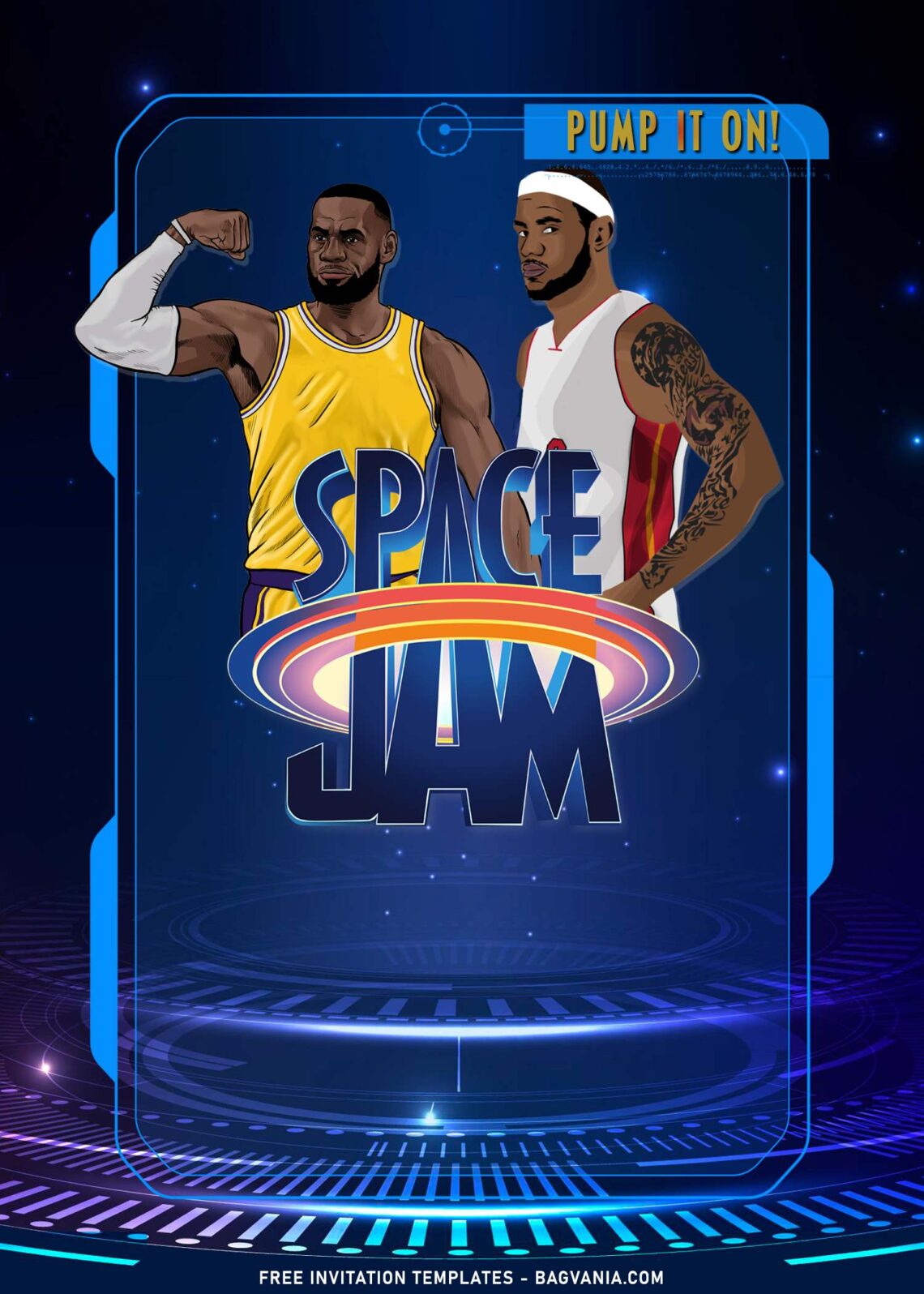 9+ Space Jam Birthday Invitation Templates For Kids Of All Ages | FREE ...