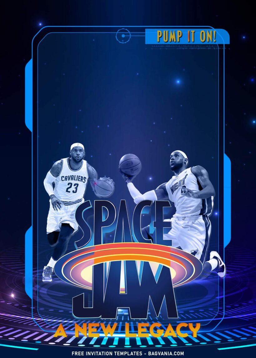 9  Space Jam Birthday Invitation Templates For Kids Of All Ages FREE