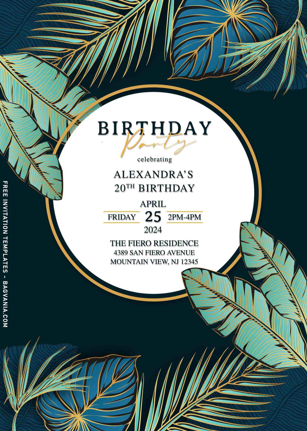 7+ Tropical Palm Birthday Invitation Templates For Your Kid's Upcoming Birthday