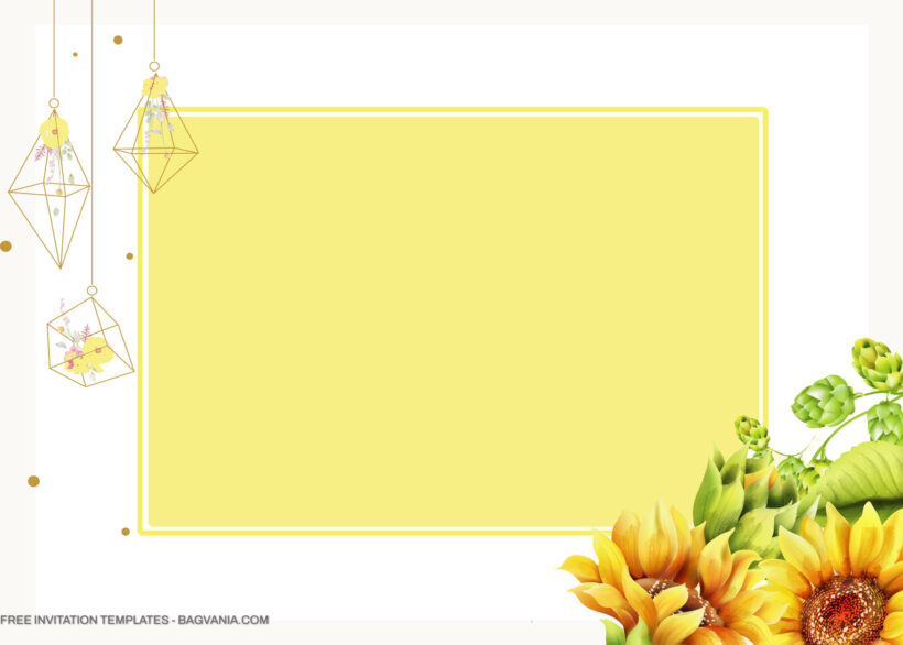 9+ Fancy Sunflower Floral For Invitation Templates