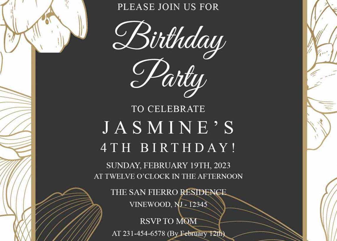 85th birthday invitations | FREE Printable Birthday Invitation ...